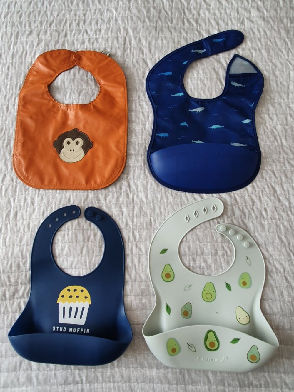Premium Boutique Baby Bib Lot of 4 - MALLY, LOULOU LOLLIPOP, BELLA TUNNO